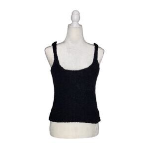SKIMS Women's Cozy Knit Cami Tank Top in black Bloucle Knit Size L/XL Pre-owned